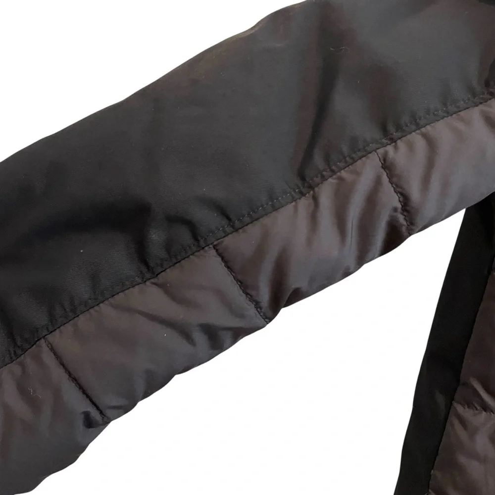 IVIVVA Black Gray Goose Down Filled Hooded Puffer Coat Youth Size 10